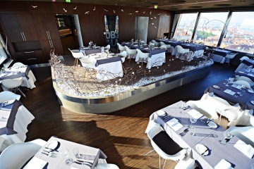 Oblaca restaurant - best views of Prague