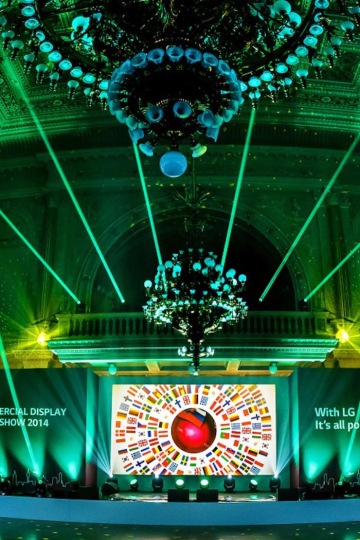 Audio visual services for corporate events